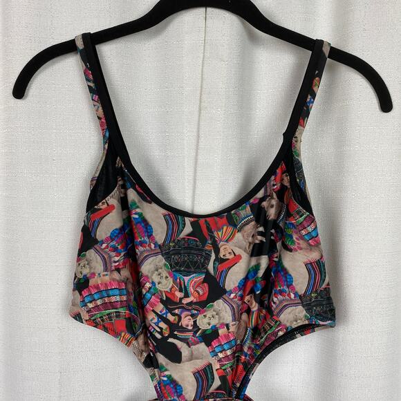 Agua Bendita Peru Body Con Cutout Dress Sz.M - Picture 4 of 14